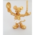 Verguld beeldje met kristal "Micky Mouse"
